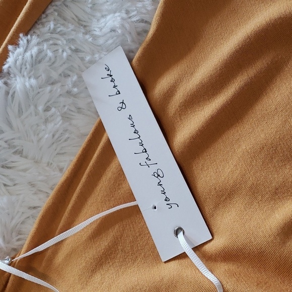 Young Fabulous and Broke Dress, Backless Asymmetrical Skirt Long Sleeved Size S - Picture 8 of 14